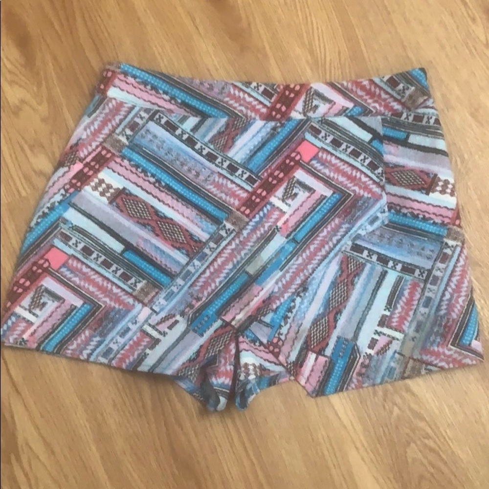 Colorful Skort - skirt in front, shorts in back